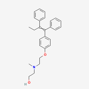 molecular formula C27H31NO2 B1353049 2-[2-[4-(1,2-Diphenylbut-1-enyl)phenoxy]ethyl-methylamino]ethanol 