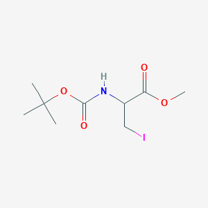 molecular formula C9H16INO4 B1353052 Methyl 2-((tert-butoxycarbonyl)amino)-3-iodopropanoate CAS No. 889670-02-4