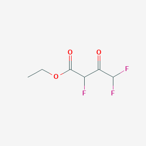 molecular formula C6H7F3O3 B13530570 Ethyl 2,4,4-trifluoro-3-oxobutanoate 