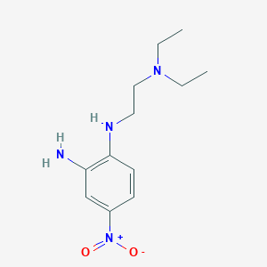 molecular formula C12H20N4O2 B1353059 1-N-[2-(diethylamino)ethyl]-4-nitrobenzene-1,2-diamine 