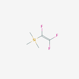 molecular formula C5H9F3Si B1353066 Silane, trimethyl(trifluoroethenyl)- CAS No. 1427-33-4