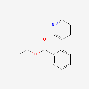 molecular formula C14H13NO2 B1353068 Ethyl 2-pyridin-3-ylbenzoate CAS No. 225797-25-1