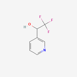 molecular formula C7H6F3NO B1353072 2,2,2-Trifluoro-1-(pyridin-3-yl)ethanol CAS No. 138624-99-4