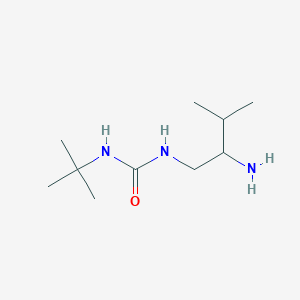 molecular formula C10H23N3O B13530795 1-(2-Amino-3-methylbutyl)-3-(tert-butyl)urea 
