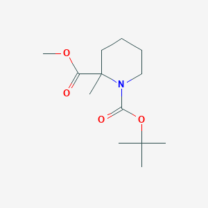 molecular formula C13H23NO4 B1353080 1-Tert-butyl 2-methyl 2-methylpiperidine-1,2-dicarboxylate CAS No. 470668-97-4