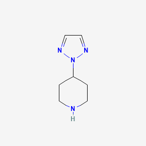 molecular formula C7H12N4 B1353084 4-(2H-1,2,3-三唑-2-基)哌啶 CAS No. 765270-45-9