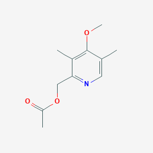 molecular formula C11H15NO3 B1353091 (4-甲氧基-3,5-二甲基吡啶-2-基)甲基乙酸酯 CAS No. 91219-90-8