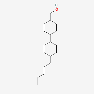 molecular formula C18H34O B1353103 ((trans,trans)-4'-Pentyl-[1,1'-bi(cyclohexan)]-4-yl)methanol CAS No. 82598-08-1