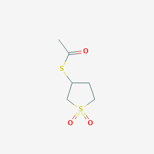 molecular formula C6H10O3S2 B1353107 S-(1,1-dioxothiolan-3-yl) ethanethioate CAS No. 201990-25-2
