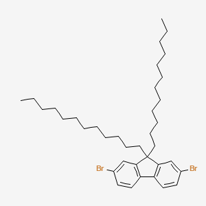 molecular formula C37H56Br2 B1353108 9,9-二十二烷基-2,7-二溴萘 CAS No. 286438-45-7