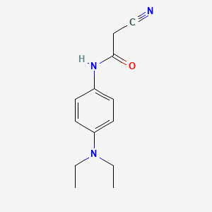 molecular formula C13H17N3O B1353109 2-cyano-N-[4-(diethylamino)phenyl]acetamide 