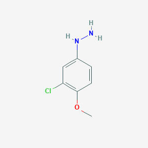 molecular formula C7H9ClN2O B1353111 (3-Chloro-4-methoxyphenyl)hydrazine CAS No. 24630-85-1