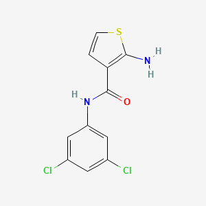 molecular formula C11H8Cl2N2OS B1353114 2-amino-N-(3,5-dichlorophenyl)thiophene-3-carboxamide CAS No. 590351-59-0