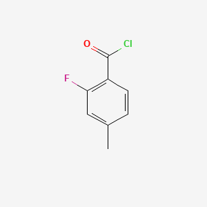 molecular formula C8H6ClFO B1353122 2-氟-4-甲基苯甲酰氯 CAS No. 59189-98-9