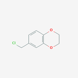 molecular formula C9H9ClO2 B1353130 6-(Chloromethyl)-2,3-dihydrobenzo[b][1,4]dioxine CAS No. 26309-99-9