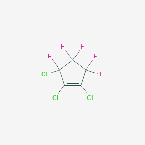 molecular formula C5Cl3F5 B1353132 1,2,3-Trichloro-3,4,4,5,5-pentafluorocyclopent-1-ene CAS No. 3824-97-3