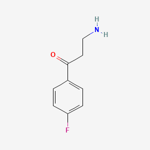 molecular formula C9H10FNO B13531329 3-Amino-1-(4-fluorophenyl)propan-1-one 