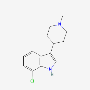 molecular formula C14H17ClN2 B1353137 7-Chloro-3-(1-methyl-4-piperidinyl)indole CAS No. 734518-22-0