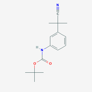 molecular formula C15H20N2O2 B13531381 tert-Butyl [3-(1-cyano-1-methylethyl)phenyl]carbamate 