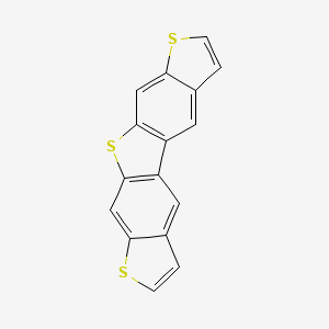 molecular formula C16H8S3 B1353139 Thieno[3,2-f:4,5-f]bis[1]benzothiophene CAS No. 74902-84-4