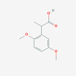 molecular formula C11H14O4 B13531550 2-(2,5-Dimethoxyphenyl)propanoic acid 