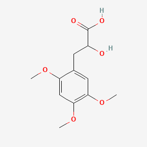 molecular formula C12H16O6 B13531572 2-Hydroxy-3-(2,4,5-trimethoxyphenyl)propanoic acid 