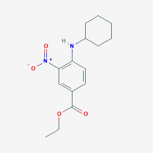 molecular formula C15H20N2O4 B1353160 Ethyl 4-(cyclohexylamino)-3-nitrobenzoate CAS No. 87815-77-8