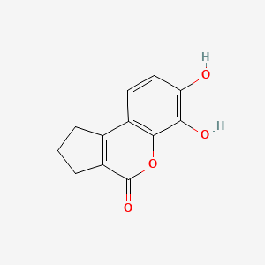 molecular formula C12H10O4 B1353176 6,7-dihydroxy-2,3-dihydrocyclopenta[c]chromen-4(1H)-one CAS No. 50624-08-3
