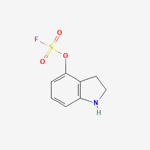 molecular formula C8H8FNO3S B13531848 2,3-dihydro-1H-indol-4-yl sulfurofluoridate 