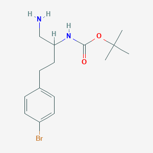 molecular formula C15H23BrN2O2 B13531849 Tert-butyl (1-amino-4-(4-bromophenyl)butan-2-yl)carbamate 