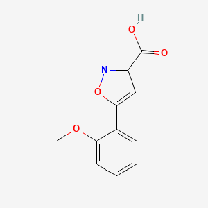 molecular formula C11H9NO4 B1353187 5-(2-Methoxyphenyl)isoxazole-3-carboxylic acid CAS No. 668971-16-2