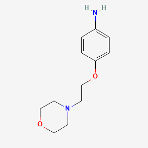 molecular formula C12H18N2O2 B1353190 4-(2-Morpholinoethoxy)aniline CAS No. 52481-41-1