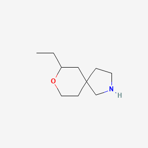 molecular formula C10H19NO B13531922 7-Ethyl-8-oxa-2-azaspiro[4.5]decane 