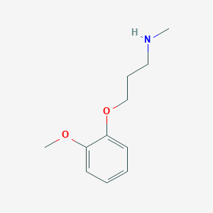molecular formula C11H17NO2 B1353201 [3-(2-甲氧基苯氧基)-丙基]-甲基胺 CAS No. 91340-38-4