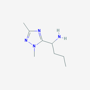 molecular formula C8H16N4 B13532052 1-(1,3-Dimethyl-1h-1,2,4-triazol-5-yl)butan-1-amine 