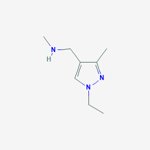 molecular formula C8H15N3 B1353207 (1-Ethyl-3-methyl-1H-pyrazol-4-ylmethyl)-methyl-amine CAS No. 956363-88-5