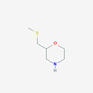 molecular formula C6H13NOS B13532072 2-((Methylthio)methyl)morpholine 