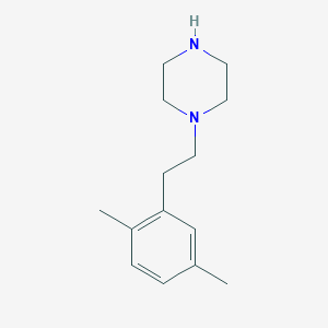molecular formula C14H22N2 B13532133 1-(2,5-Dimethylphenethyl)piperazine 