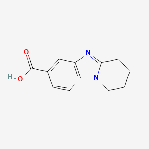 molecular formula C12H12N2O2 B1353219 1,2,3,4-四氢吡啶并[1,2-a]苯并咪唑-7-羧酸 CAS No. 18390-13-1
