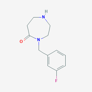 molecular formula C12H15FN2O B1353222 4-(3-氟苄基)-1,4-二氮杂环-5-酮 CAS No. 879050-48-3
