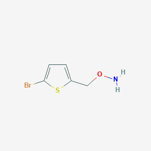 molecular formula C5H6BrNOS B13532268 O-((5-Bromothiophen-2-yl)methyl)hydroxylamine 