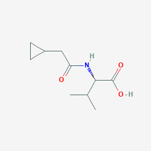 molecular formula C10H17NO3 B13532292 (2-Cyclopropylacetyl)-L-valine 