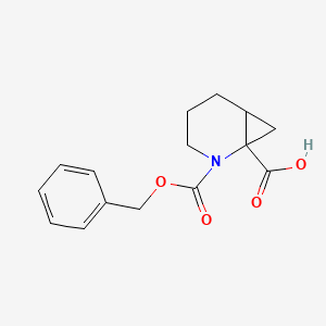 molecular formula C15H17NO4 B13532384 2-((Benzyloxy)carbonyl)-2-azabicyclo[4.1.0]heptane-1-carboxylic acid 
