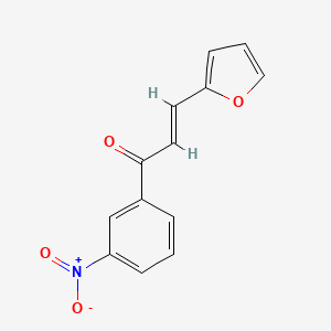 molecular formula C13H9NO4 B1353242 (E)-3-(furan-2-yl)-1-(3-nitrophenyl)prop-2-en-1-one CAS No. 15462-51-8