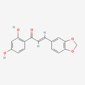 molecular formula C16H12O5 B1353244 (E)-3-(1,3-benzodioxol-5-yl)-1-(2,4-dihydroxyphenyl)prop-2-en-1-one CAS No. 6962-62-5