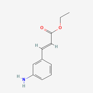 molecular formula C11H13NO2 B1353246 Ethyl 3-(3-aminophenyl)acrylate CAS No. 6328-01-4