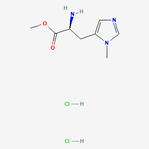 molecular formula C8H15Cl2N3O2 B13532499 Methyl Np-methyl-L-histidinate dihydrochloride 
