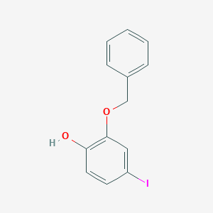 molecular formula C13H11IO2 B135325 2-苄氧基-4-碘苯酚 CAS No. 289471-92-7