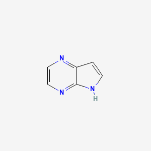 molecular formula C6H5N3 B1353259 5H-吡咯并[2,3-b]吡嗪 CAS No. 4745-93-1