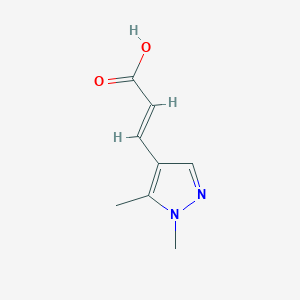 molecular formula C8H10N2O2 B1353263 (2E)-3-(1,5-dimethyl-1H-pyrazol-4-yl)acrylic acid CAS No. 689251-96-5